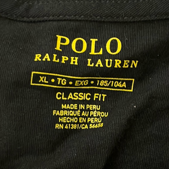 Polo Ralph Lauren Script T Shirt new black Men’s Size XL - Picture 7 of 7